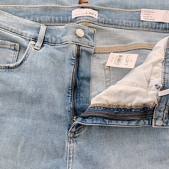 LOFT High Rise Slim Flare - Picture 12 of 15